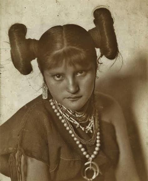 Hunkpapa Woman Photographs Hopi Girl At Mishongnovi Village Circa