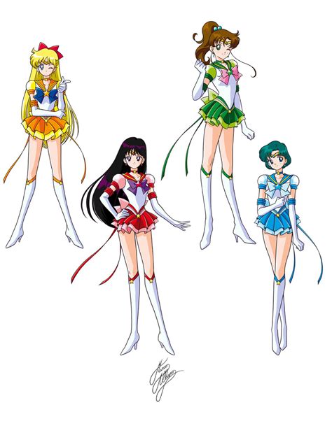 Eternal Inners Sailors Mercury Mars Jupiter Venus Sailor Mercury Sailor Moon Sailor Mars