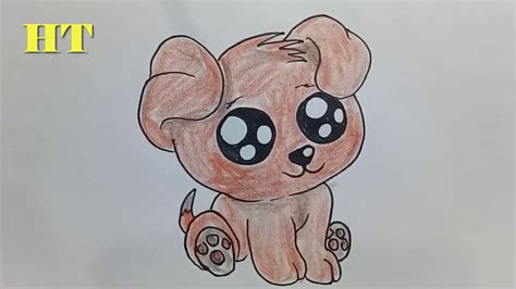 Cute Dog Drawinghow To Draw A Dog For Kids Youtube