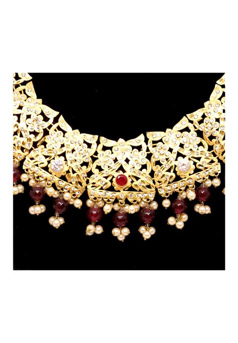 Biye Bazaar Gold Plated Kalai Necklace Set