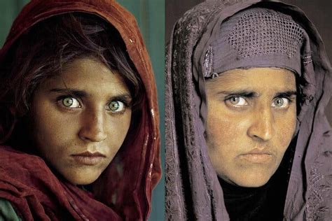 ‘afghan Girl From 1985 National Geographic Cover Takes Refuge In Italy