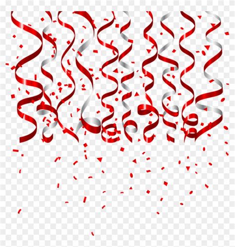 Confetti Sticker Red Confetti Background Png Transparent Png