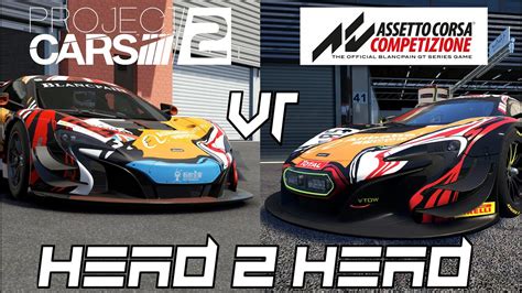 Assetto Corsa Competizione Vs Project CARS 2 VR Comparison YouTube