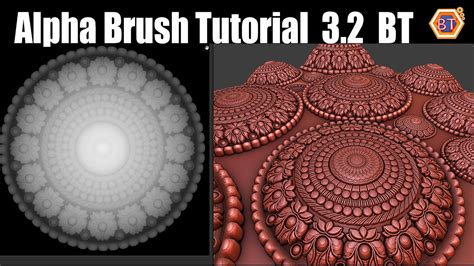 Blender 32 Alpha Brush Tutorial Sculpting Brushes Youtube