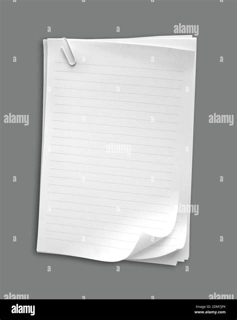 Blank Papers Against Gray Background Stock Photo Alamy