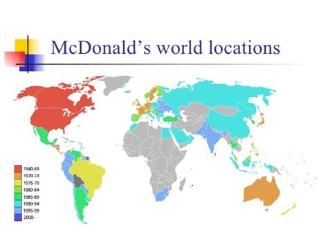 Map Of Mcdonalds Locations Worldwide