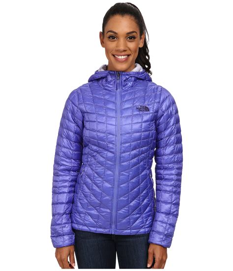 The North Face Thermoball Hoodie In Purple Starry Purple Lyst