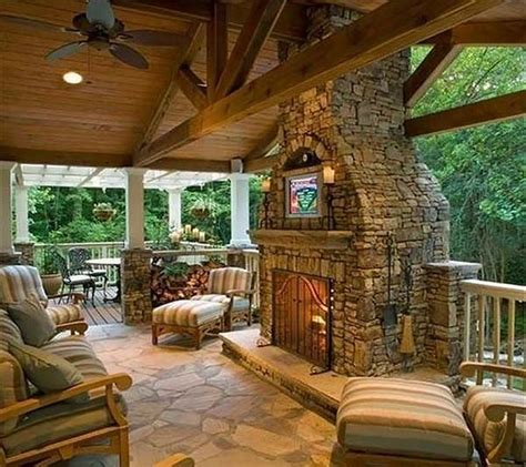 53 Most Amazing Outdoor Fireplace Designs Ever Porch Fireplace House