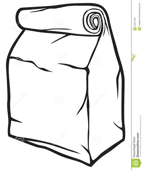 Paper Bag Clipart Black And White Paper Clipart Bag Clip Brown