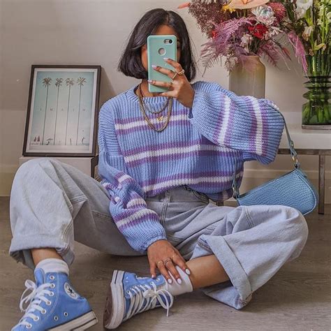 90s Aesthetic Style Knitted Sweater Cosmique Studio