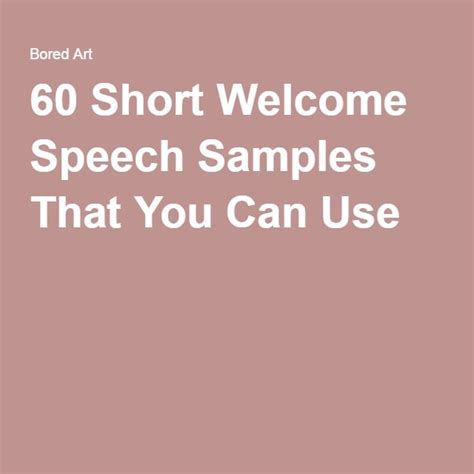 70 Short Welcome Speech Samples To Address Any Event Welcome Speech
