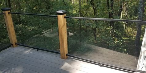 Deck Railing Glass Panels Topless Glass Deck Railing Systems For An