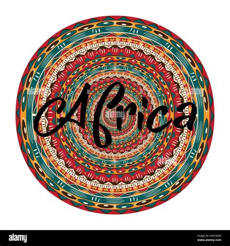 African Pattern Logo Mandala Element Vector Template Africa Ethnic