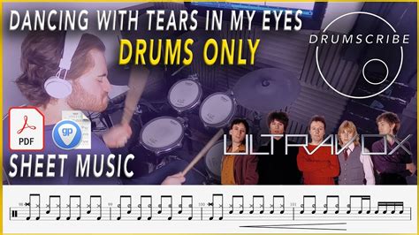 Dancing With Tears In My Eyes Drums Only Ultravox Drum Score Sheet Play Along Drumscribe