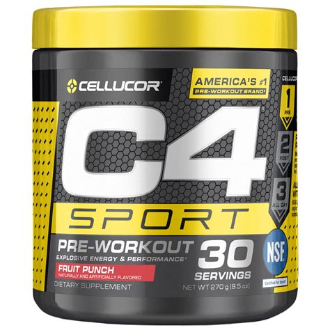 Cellucor C4 Sport Pre Workout Powder Nsf Certified For Sport Sugar