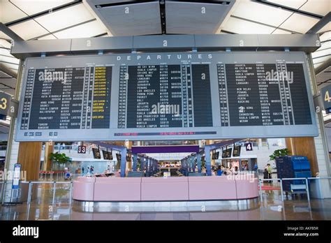 Arrival Departure Board At An Airport Stock Photo Alamy