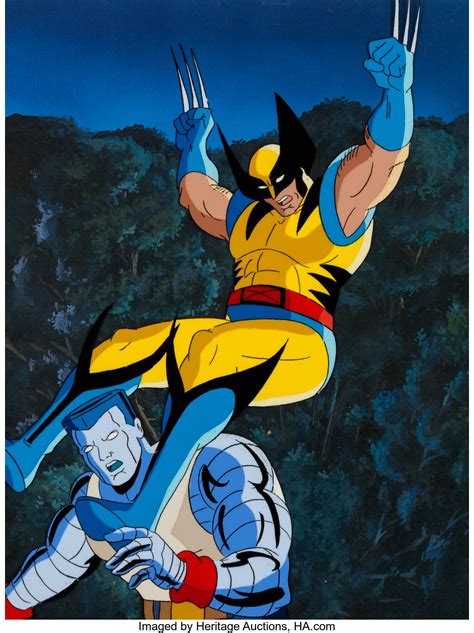 X Men Wolverine And Colossus Production Cel Marvel Studios C Lot