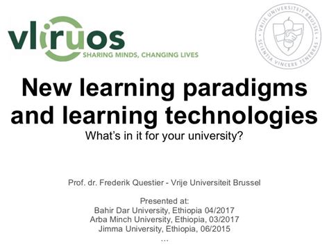 New Learning Paradigms And Learning Technologies