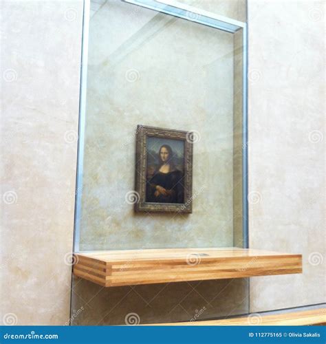 Mona Lisa In The Louvre Museum Editorial Photo