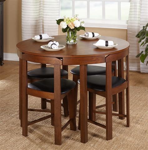Simple Living 5 Piece Tobey Compact Round Dining Set Shoppeep