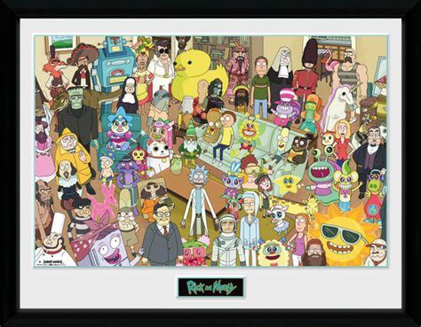 Buy Posters And Wall Art Rick And Morty Framed Poster Total Rickall 30