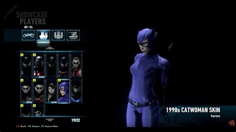 Batman Arkham Knight 1990s Catwoman Skin Character Showcase Youtube