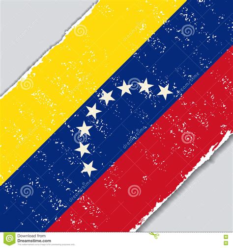 Venezuelan Grunge Flag Vector Illustration Stock Vector