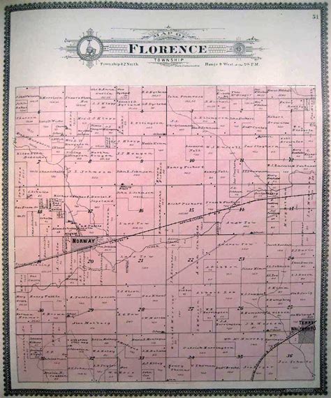 1901 Atlas Of Benton County Iowa