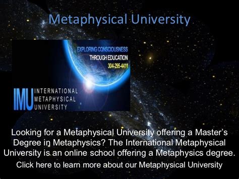 Metaphysical University International Metaphysics University Imu