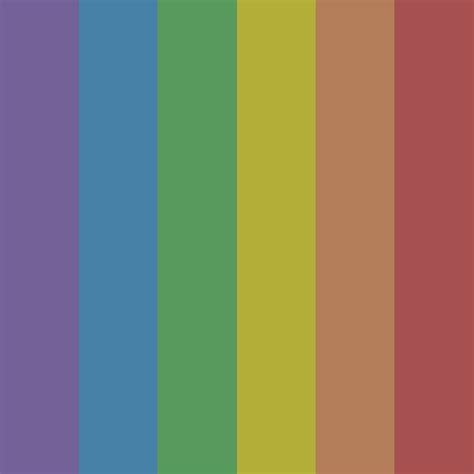 Muted Rainbow Color Palette Muted Rainbow Color Palette Muted