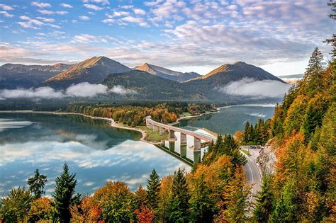 Hd Wallpaper Trees Mountains Germany Bayern Alps Church Bavaria