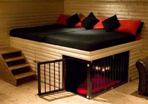Amazing Bed With Dog Cage Awesome Inventions Pinterest Dog Cages