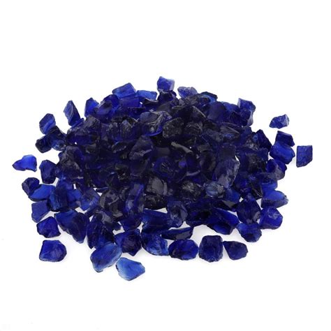 Stanbroil 10 Pound Recycled Fire Glass Fire Glass For Fireplace Fire Pit Ocean Blue