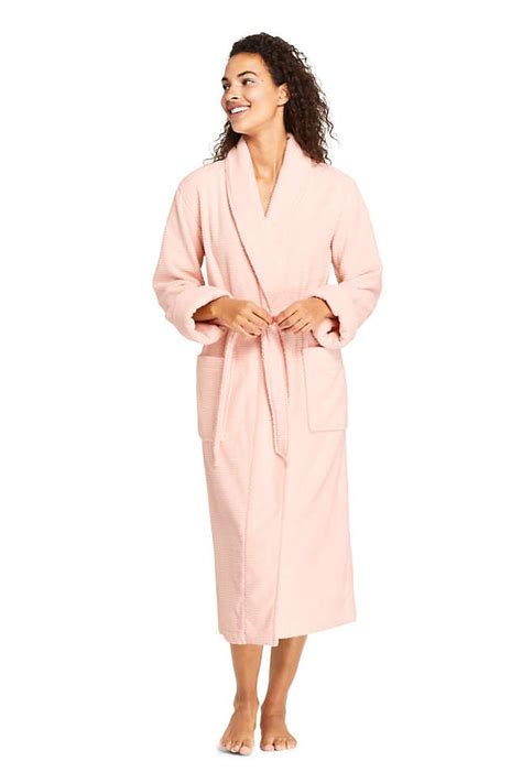 Women S Cotton Terry Long Spa Bath Robe Lands End Terry Long Towel Dress Cotton Dressing Gown