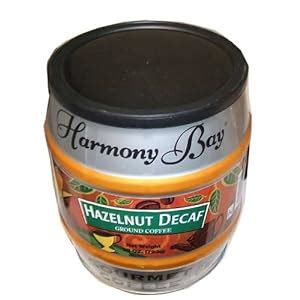 Amazon Com Harmony Bay Hazelnut Decaf Ground Gourmet Coffee Ounce