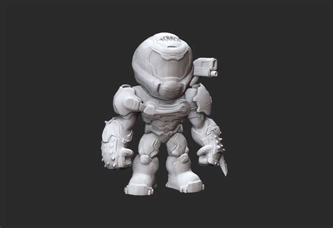 Doom Slayer Doom Collectable Toy 3D Model STL File Etsy