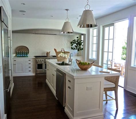 These doors open downward, so if you you may choose a small island with a raised breakfast bar for extra height and work surface. Kitchen Island Dishwasher - Transitional - kitchen - Lynn ...
