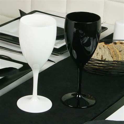 Polycarbonate Wine Glasses Black 12oz 340ml Plastic Wine Glasses Reusable Glasses Buy At