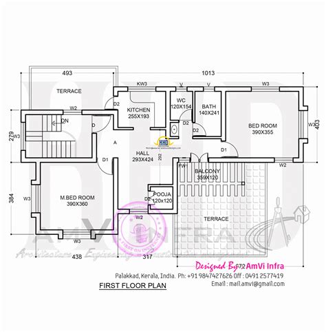 Floor Plan And Elevation Of Sloping Roof House Kerala Home Design And