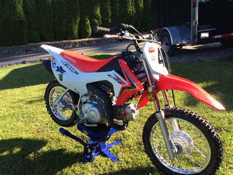 Blue, red, gleming black, matt black. 2015 Honda CRF 110F Four stroke Dirt Bike Saanich ...