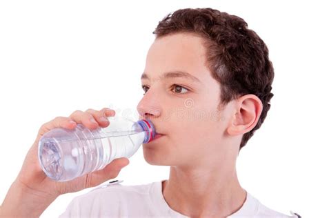 Cute Boy Drinking Water Stock Image Image Of Human Activity 19805269
