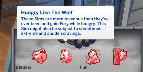 Sims 4 Werewolf Temperaments Overview And Cheats