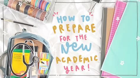 How To Prepare For The New Academic Year 📚🌻 Youtube