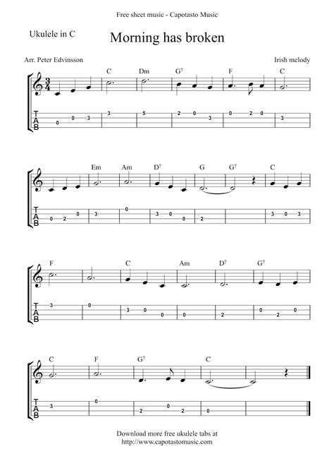 Some of the best sheet music and resources for ukulele and guitar duets, trios, ensembles on the web. Free Sheet Music Scores: Ukulele tabs | Ukulele tabs, Dulcimer music, Ukulele fingerpicking songs
