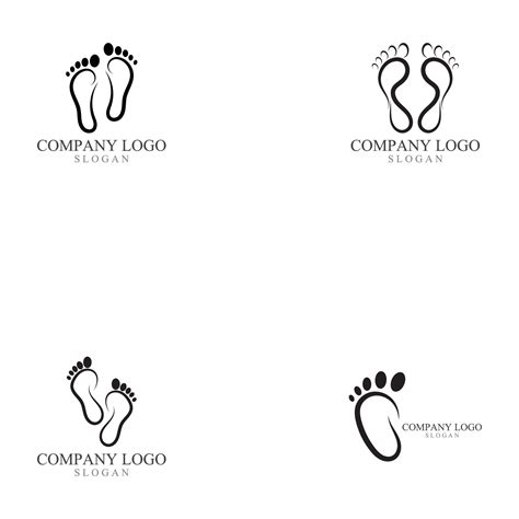 Foot Print Logo And Symbol Vector 4601346 Vector Art At Vecteezy