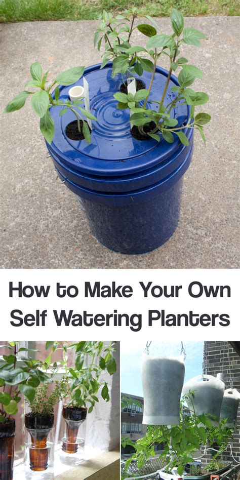 Learn How To Make Your Own Self Watering Planters With These Ideas