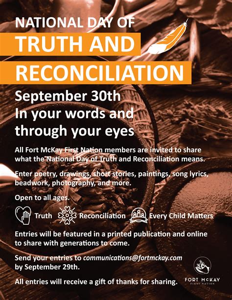 National Day For Truth And Reconciliation Contest Fort McKay First Nation