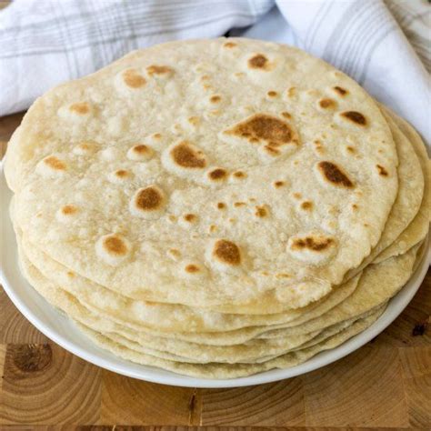 Hand Made Flour Tortillas Made With Lard A Flaky And Savoriness You