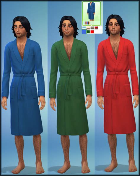 Mod The Sims Sims 4 Male Bathbed Robe Recolours