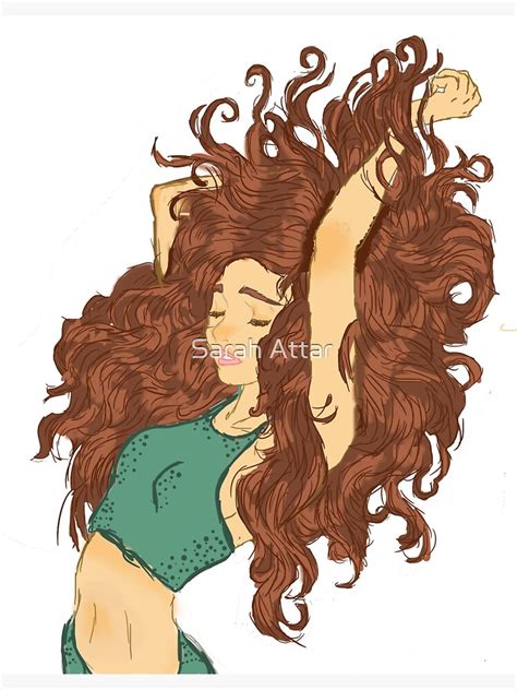 Curly Haired Artsy Girl Sticker By Spnfandomer Redbubble